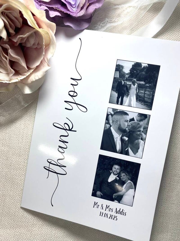 Personalised Wedding Thank You Cards & Postcards