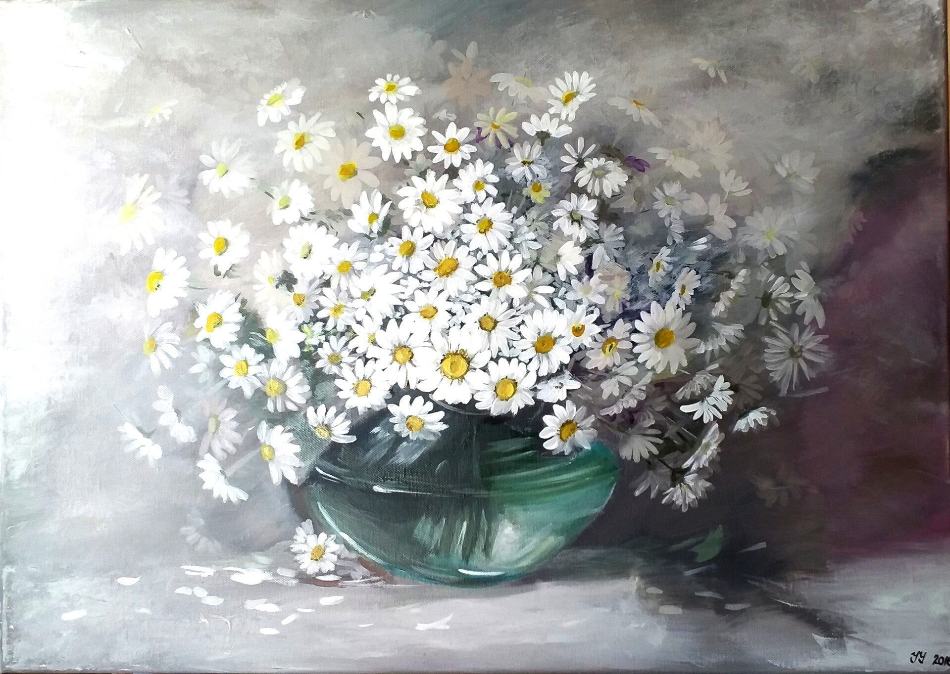 Fliegende bunte Blumen