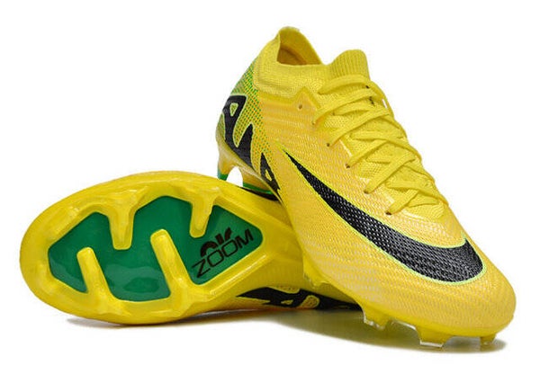 Nike Air Zoom Mercurial Vapor 15 Elite FG Chaussures De Football À Crampons Ferme - Jaune/Noir/Vert