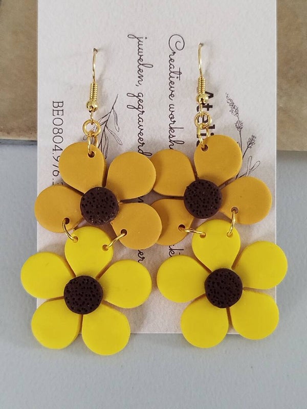 Zomerse Bloem oorbellen