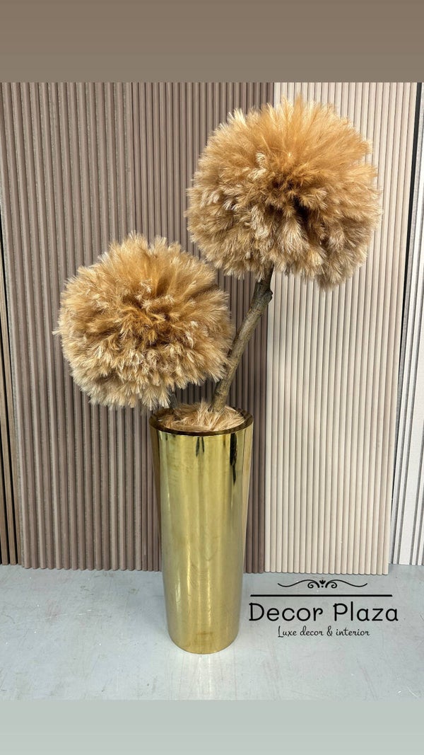 Golden Fluff - Luxe Pampas - Gouden Vaas