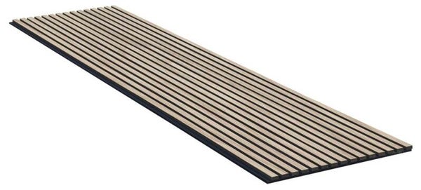 Akoestische Wandpaneel Licht Eiken | Houten Akupanel | 270x60 cm | driezijdig gefineerd