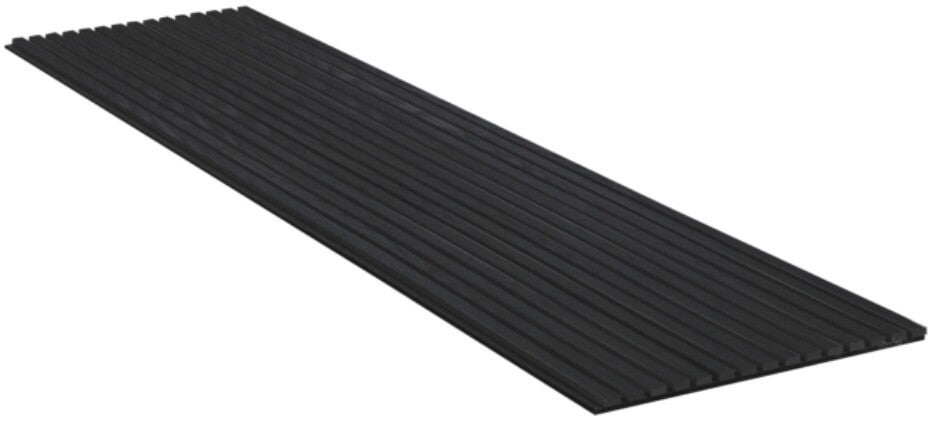 Akoestische Wandpaneel Zwart Eiken | Houten Akupanel | 270x60 cm | driezijdig gefineerd