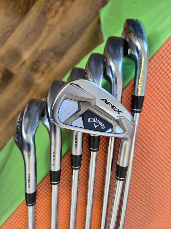 Forged Callaway Apex 2021 model 5-Gap 7 club iron set w/KBS Max 80g R flex