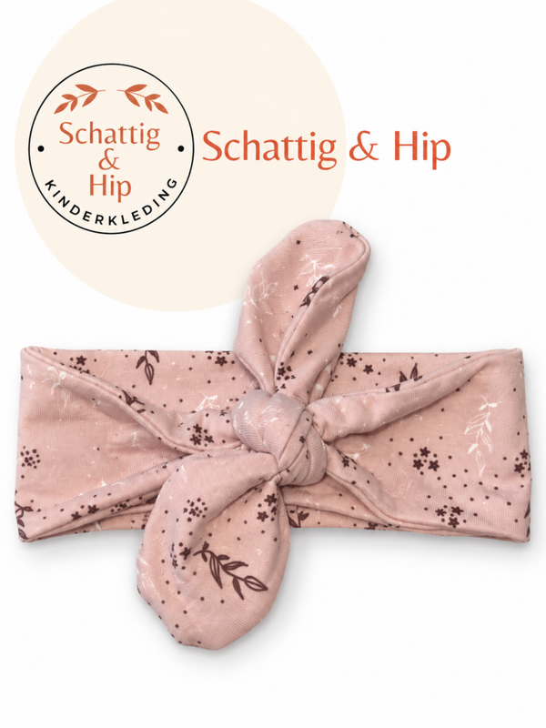 Haarband roze sterretjes
