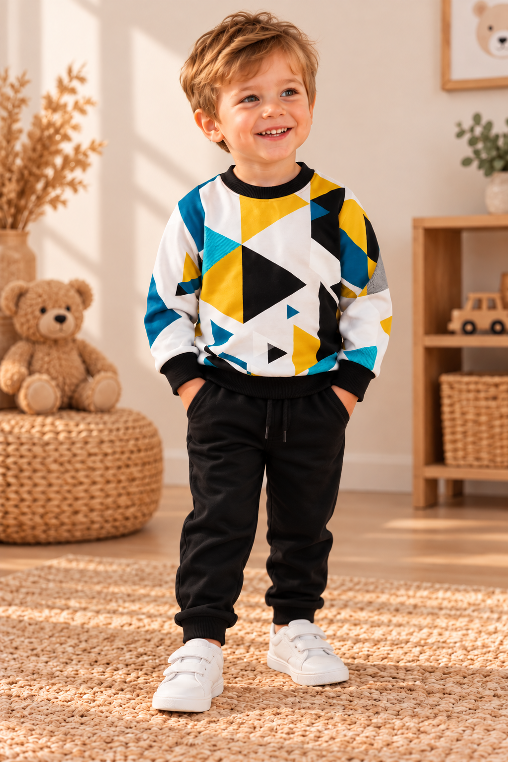 Sweater geblokt