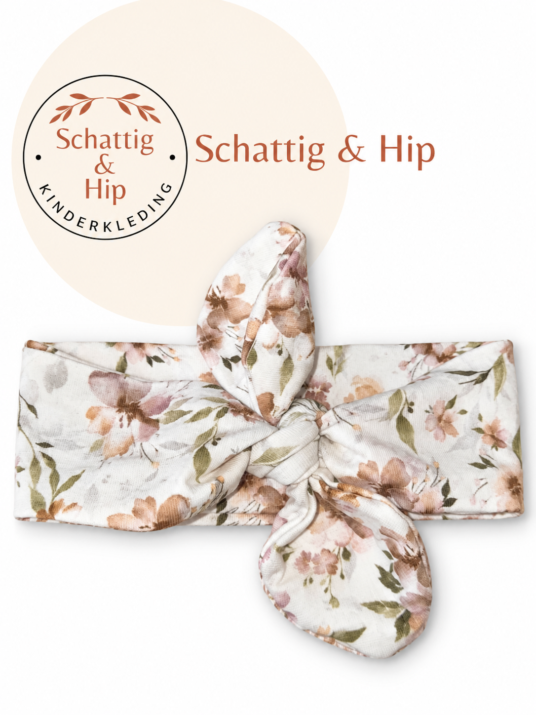 Haaband pastel bloem