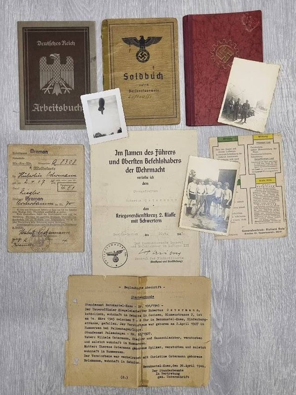 WH/LW Soldbuch grouping Hubertus Ostermann KIA