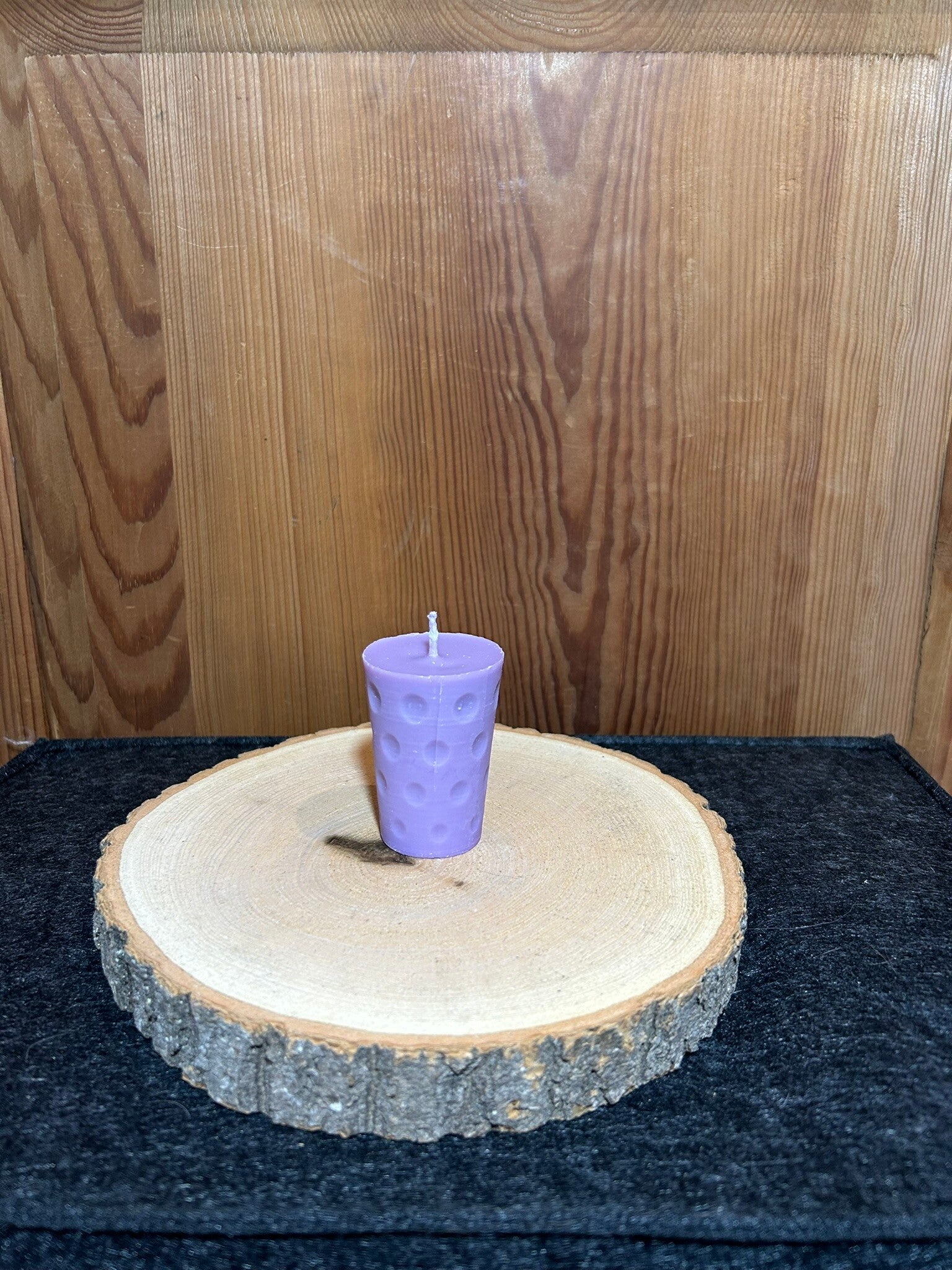 "Dubbe" Kerze flieder