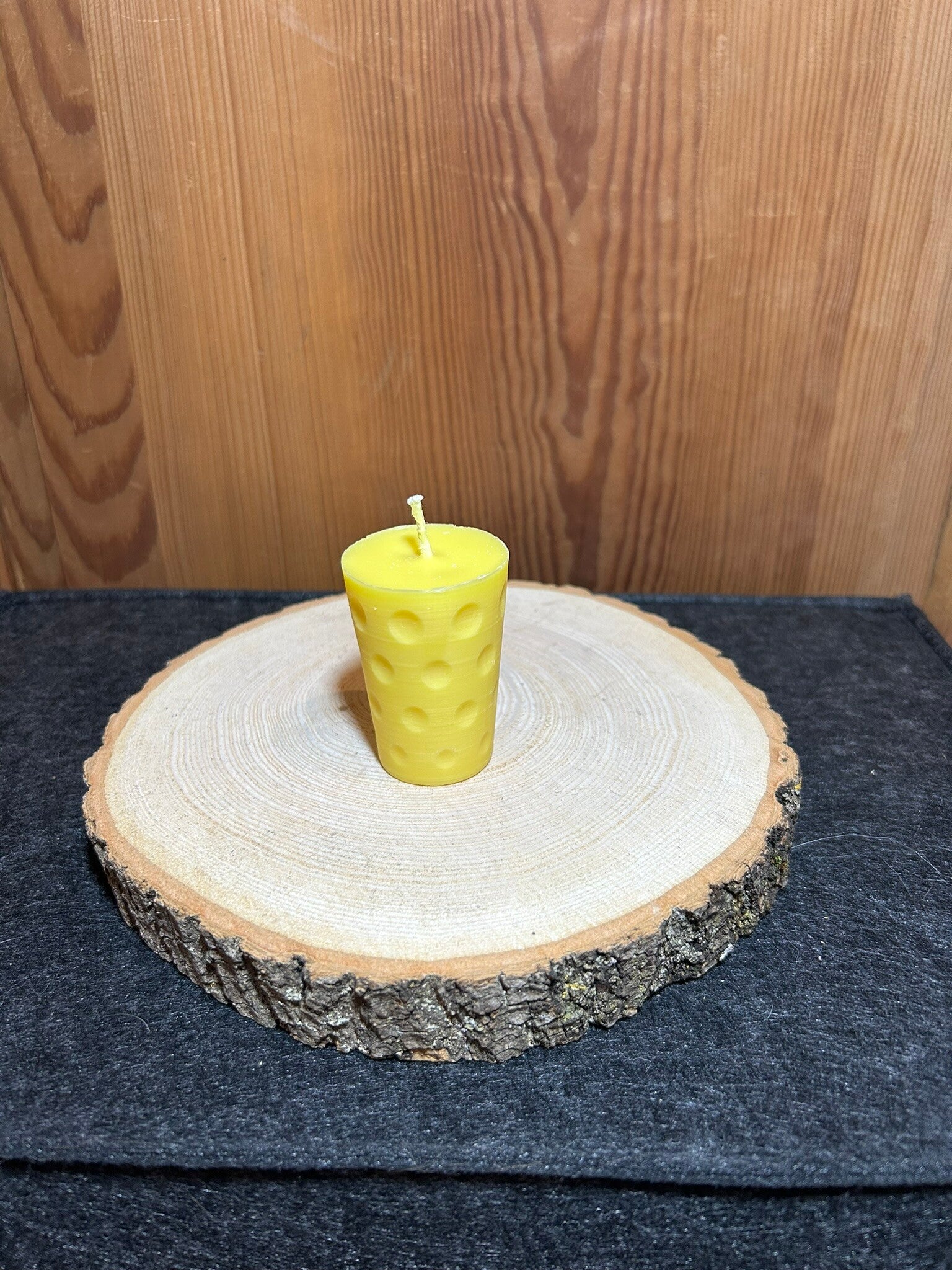 "Dubbe" Kerze gelb