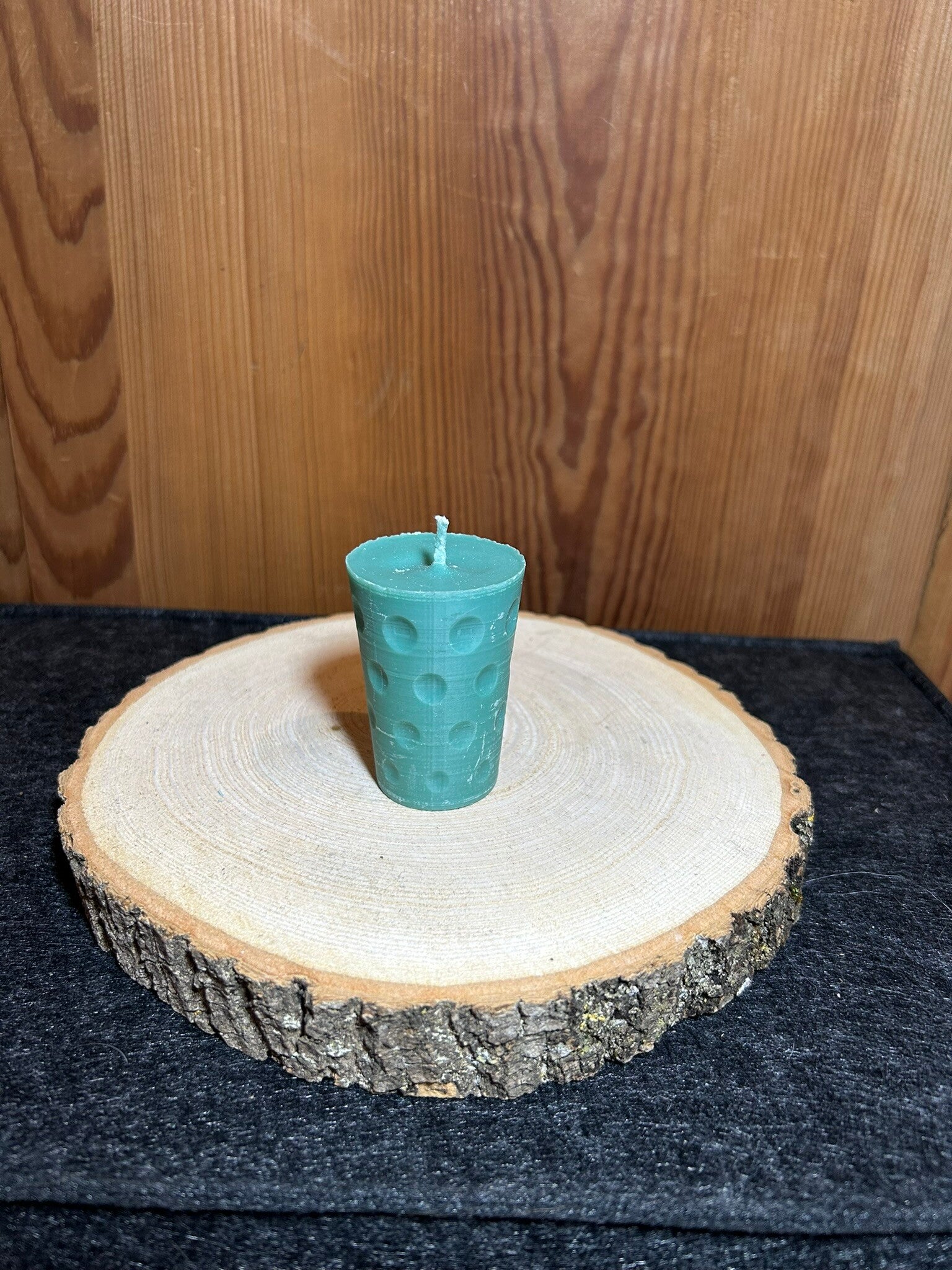 "Dubbe" Kerze dunkelgrün