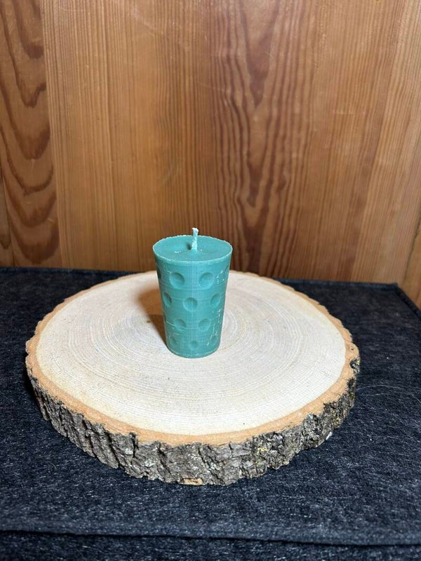 "Dubbe" Kerze dunkelgrün