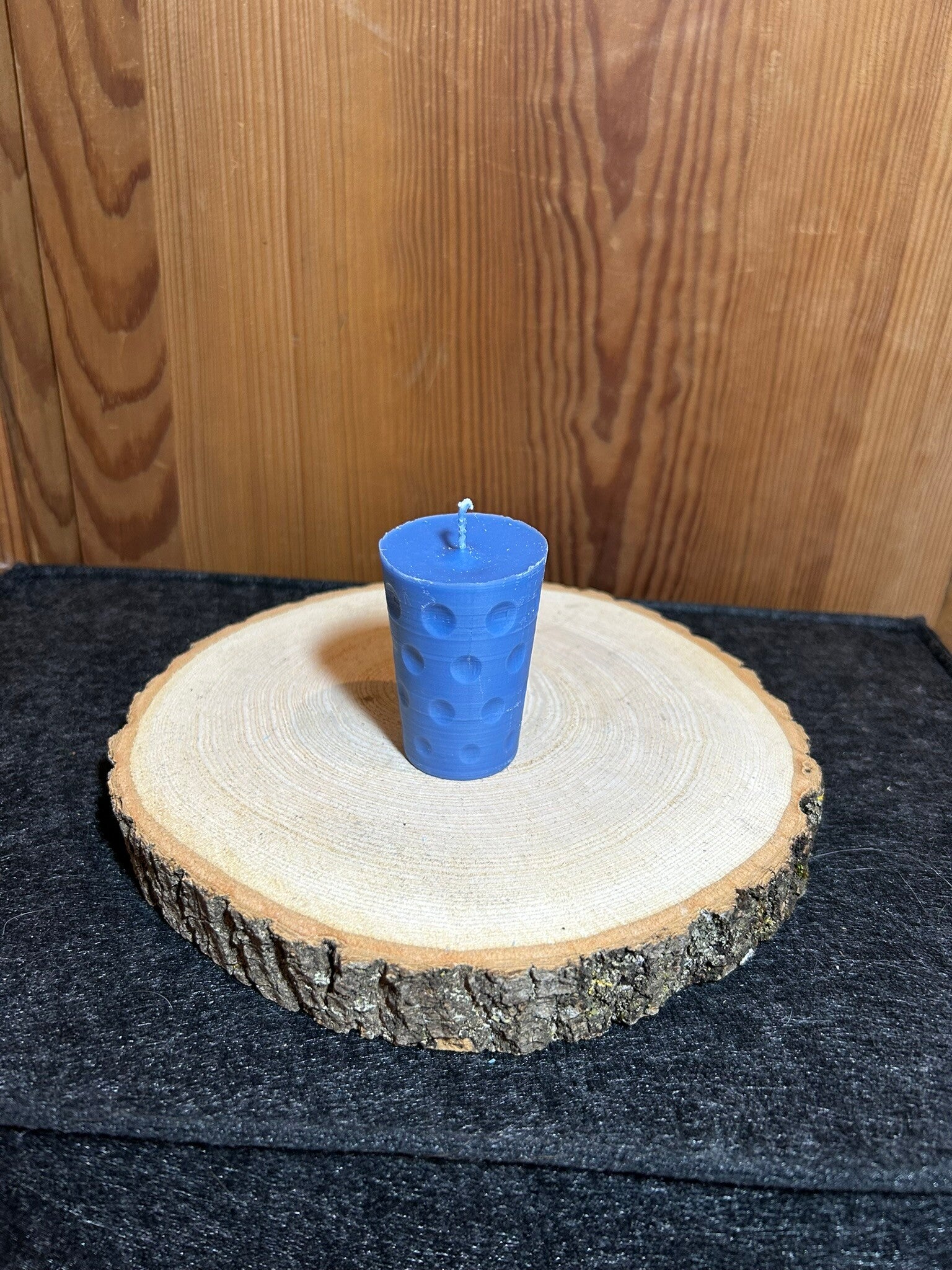"Dubbe"Kerze dunkelblau