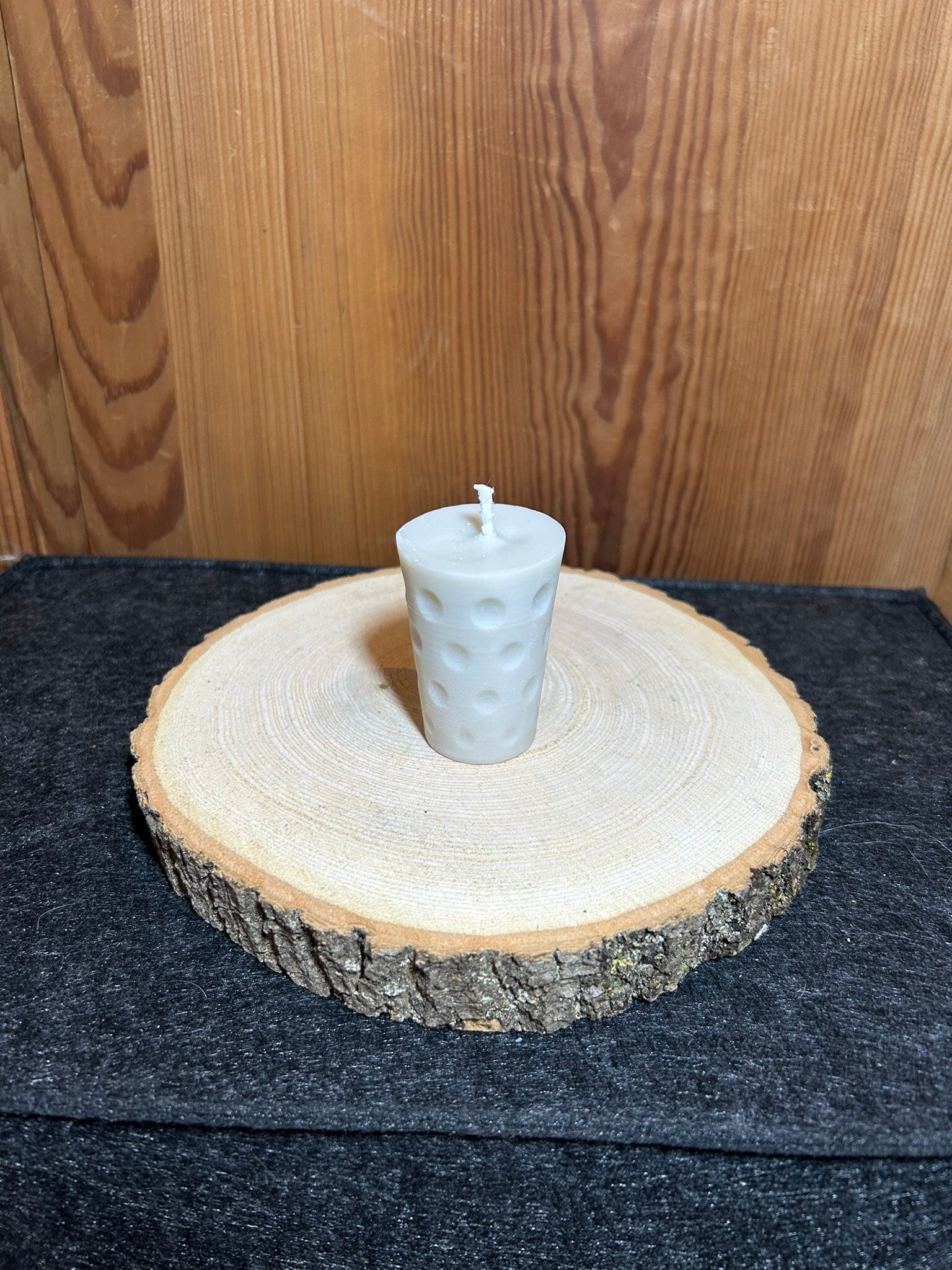 "Dubbe" Kerze hellgrau