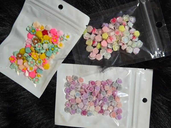 Flower Nail Charms
