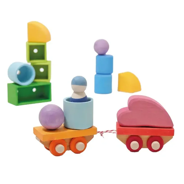 GRIMM'S | Houten trein bouwset