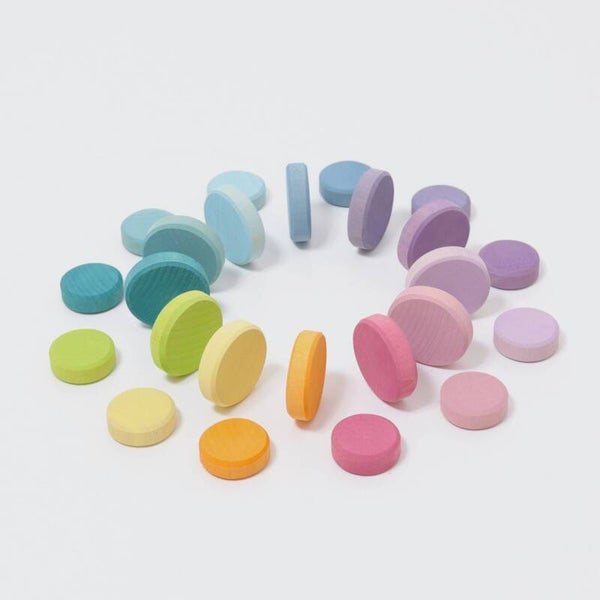 Grimm's | Houten munten - Pastel