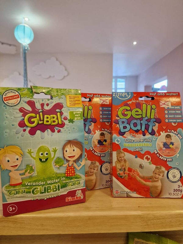 ZimpliGlibbi | Pakket Gelli baff - Rood & Groen