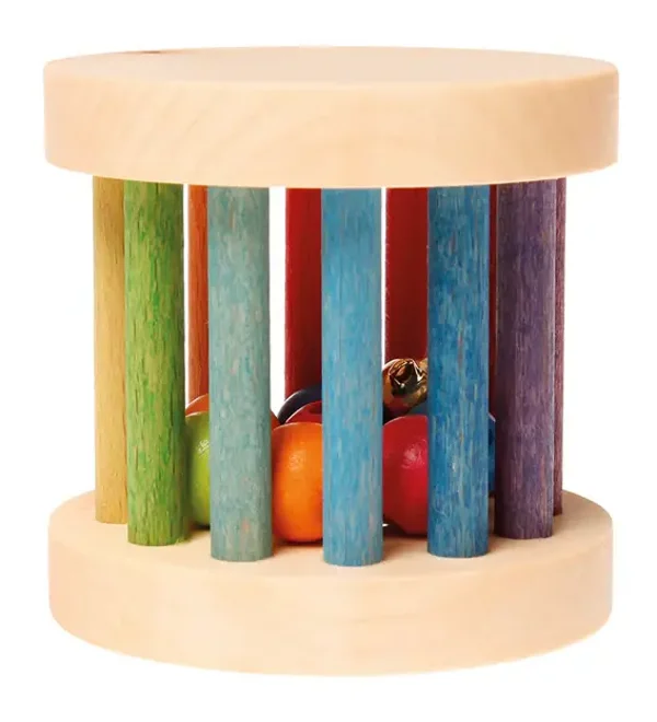 GBL O | Grimm's | Mini houten rollend en geluidswiel