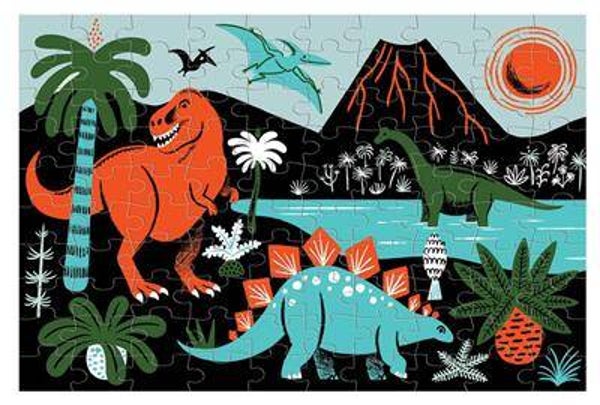 Mudpuppy | Magische puzzel Glow in the dark - Dino