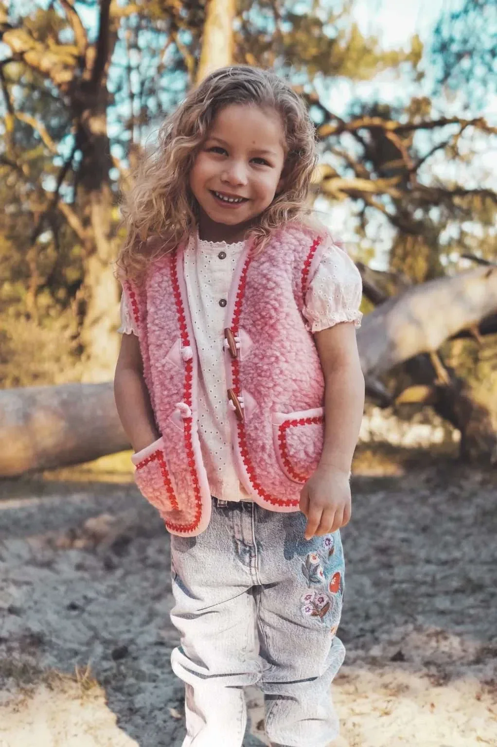 We are wovens | Bodywarmer Flower Power