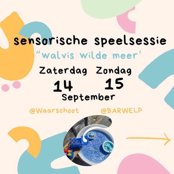 Sensorische speelsessie 14.09.'24 | Walvis wilde meer @Waarschoot
