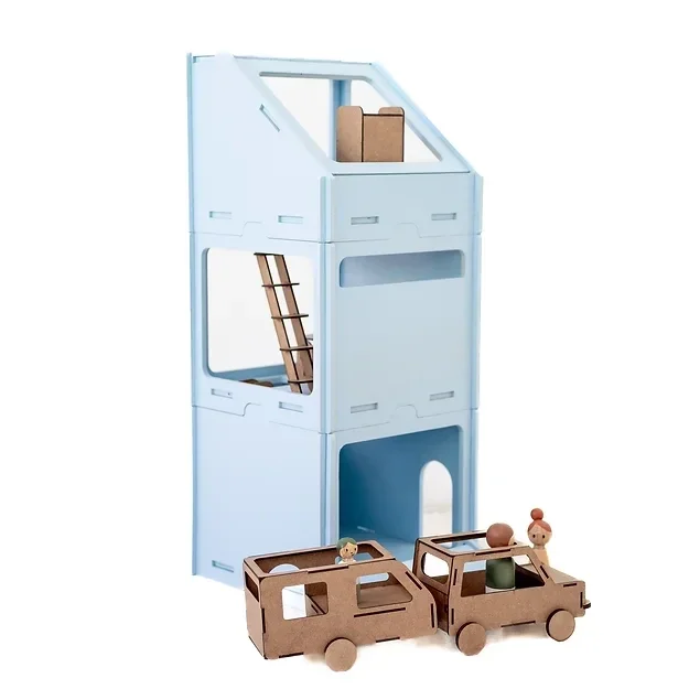 TOKO4KIDS | ECO Modulair poppenhuis - Loft set