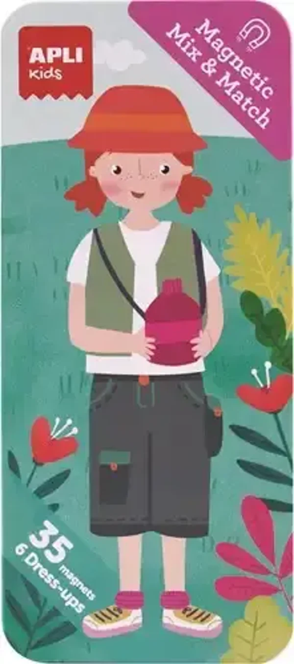 Apli | Aankleedmagneten in blik - Tropisch