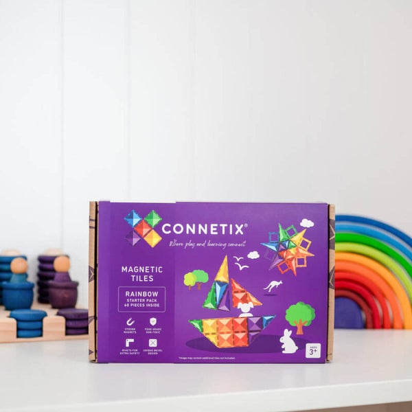 Connetix | Starterpack Rainbow Startpakket Regenboog - 60 stuks