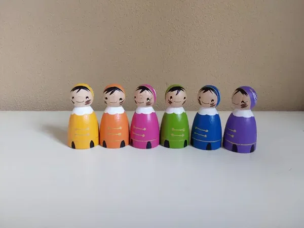 Atelier Nouk | Piet Pegdoll - Roetveeg Piet - Thema Sinterklaas - Regenboog