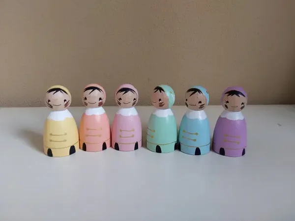 Atelier Nouk | Piet Pegdoll - Roetveeg Piet - Thema Sinterklaas - Pastel