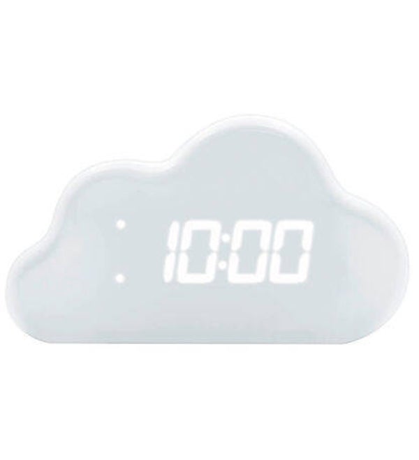 Lalarma | Digitale wekker met thermometer en sfeerlicht - Wit