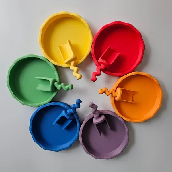 Grennn  | Set Wave speelbakjes en schepjes - Regenboog