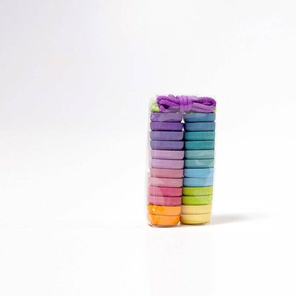 GRIMM'S | Houten rijg knopen Pastel