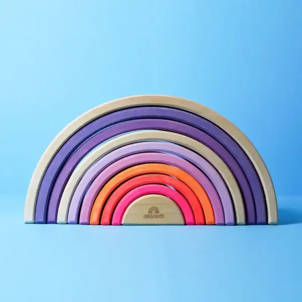 GRIMM'S | Houten regenboog Neon Roze