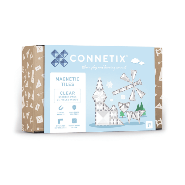 Connetix Tiles | Clear Shape Startersset - 34 stuks