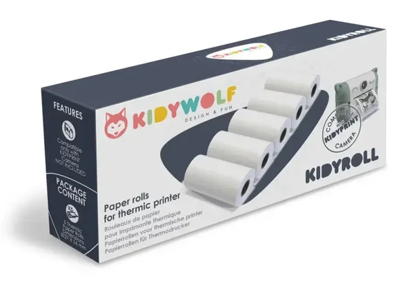 Kidywolf | Kidyroll - Navulling foto papierrolletjes - klassiek - 5stuks