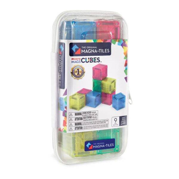 Magna-tiles |  MicroMAGS Cubes 9 stuks - Travelset