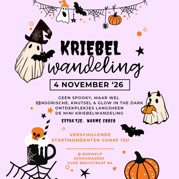 MINI KRIEBELWANDELING | Woensdag 4 november '26