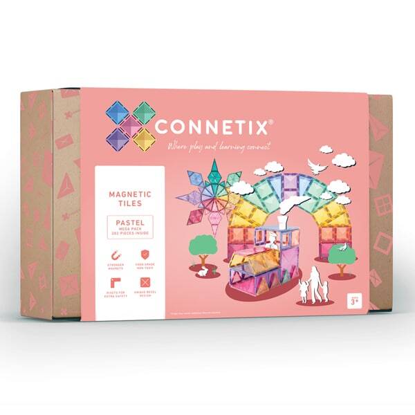 Connetix Tiles | Pastel Mega Pack EU - 202 Stuks