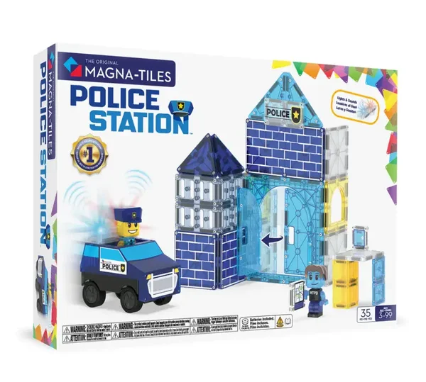 MagnaTiles | Police Station Politie -  35 stuks