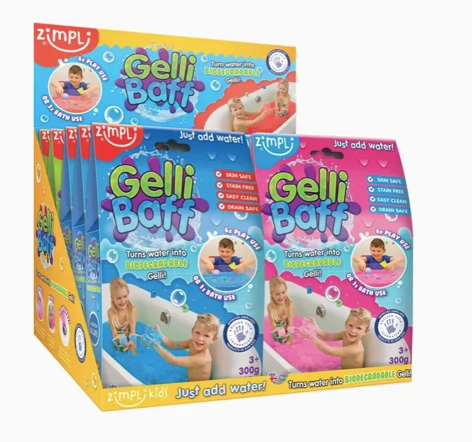 Glibbi Zimpli | Gelli Baff  biologisch afbreekbaar - 4 kleuren