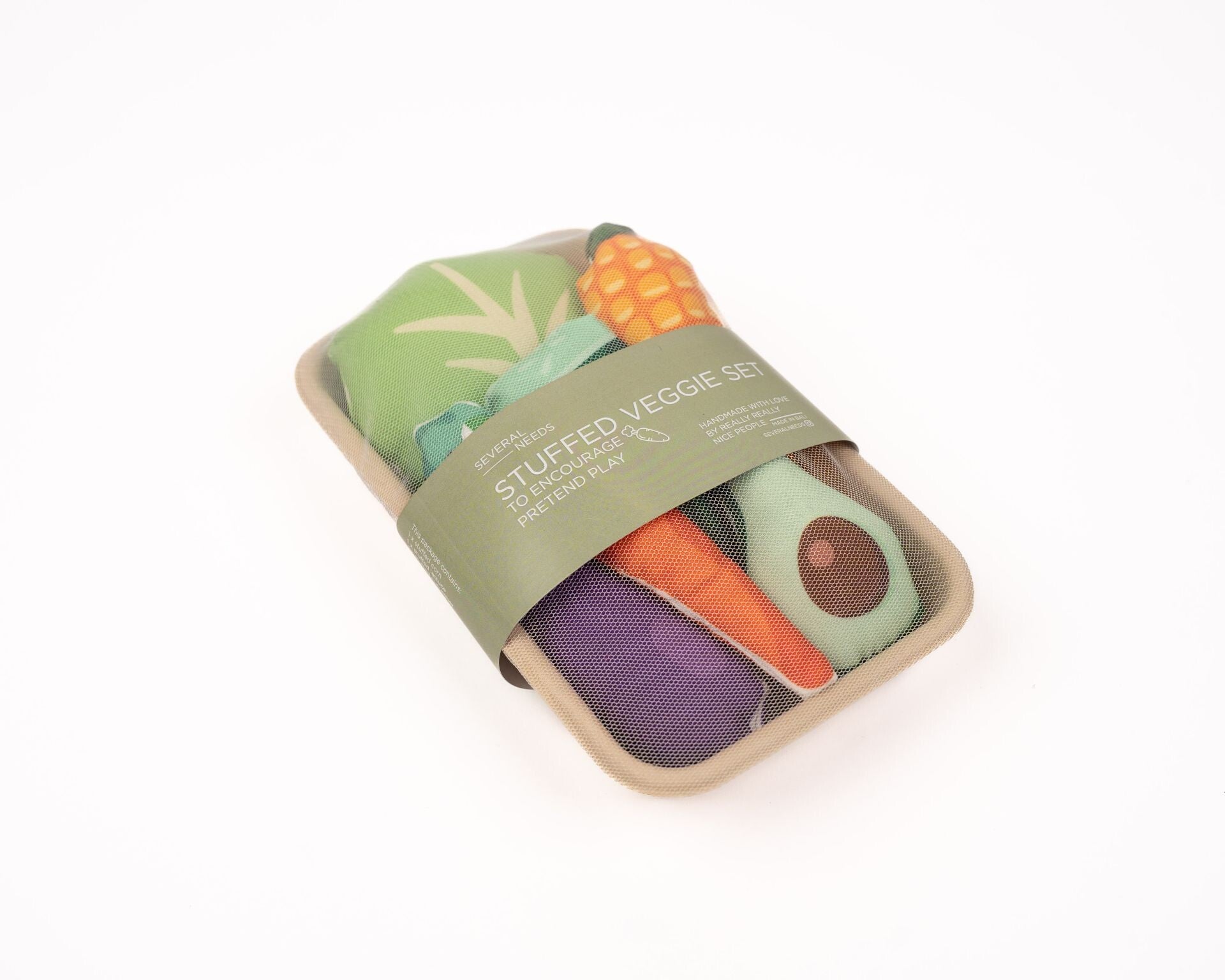 Several Needs - TOKO4KIDS |  Sensorisch Speelgoed - Speeleten stof - Veggie set