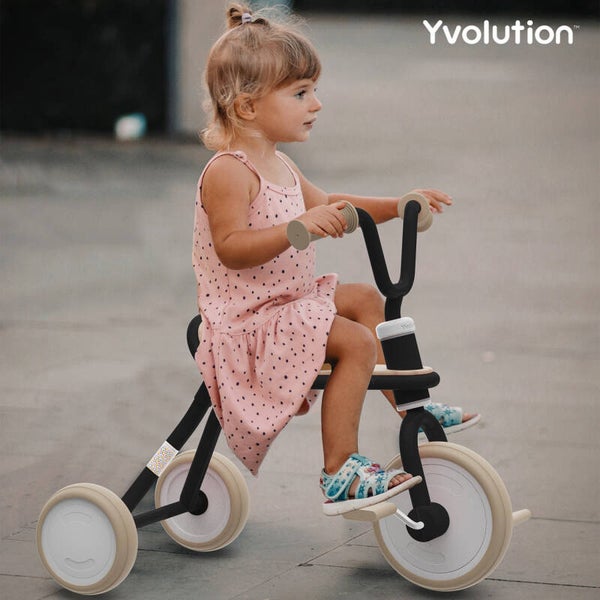 YVOLUTION | Metalen driewieler classic - zwart