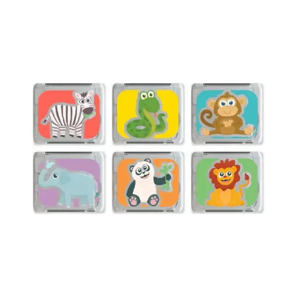 Glopals | light up cubes 6-pack Zoo