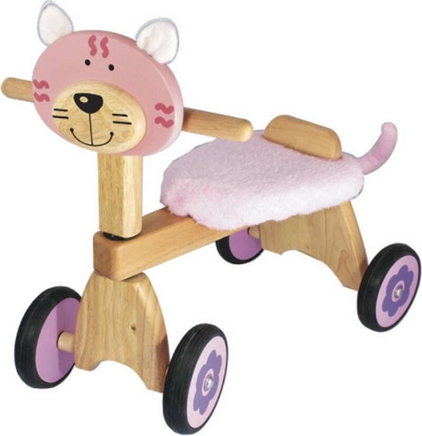 Loopfiets poes roze