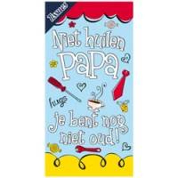Zakdoekdoosje niet huilen papa je bent nog niet oud 