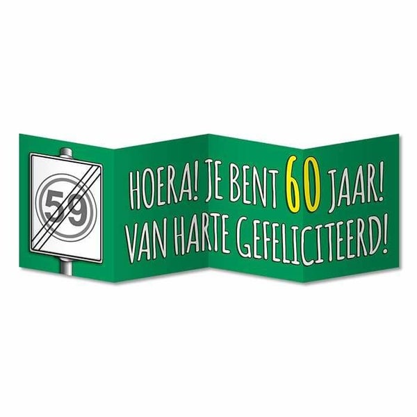 Funnycard 60 jaar 