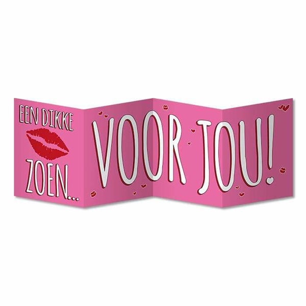 Funnycard een dikke zoen 