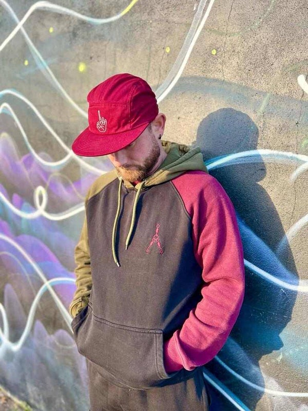 Casquette panel rouge